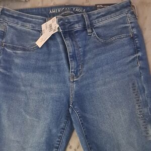 American Eagle Outfitters Women's Light Blue Skinny Jeans